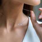 Parisa Cluster Necklace (Model) - Éclat by Oui