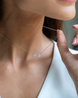 Parisa Cluster Necklace (Model) - Eclat by Oui