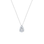 Pear Solitaire Necklace (Front) - Eclat by Oui
