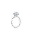 Promise Round Solitaire Plain Ring 6 Prong (Side) - Eclat by Oui