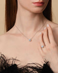 Round Solitaire Necklace 1.5CT (Model) - Eclat by Oui