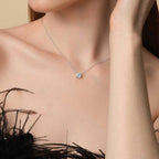 Round Solitaire Necklace 1CT (Model) - Eclat by Oui