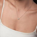 Round Solitaire Necklace (Model) - Éclat by Oui