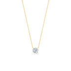 Round Solitaire Necklace YG - Éclat by Oui