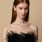 Round Solitaire Pendant Necklace 1.5CT (Model) - Eclat by Oui