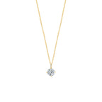 Round Solitaire Pendant Necklace YG - Éclat by Oui