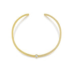 Round Solitaire Torque Necklace YG - Éclat by Oui