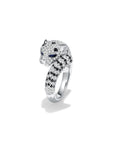 Single Leopard Pave Ring (Front) - Eclat by Oui