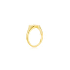 Smiley Face Signet Ring (YG) - Elcat by Oui