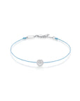 Smiley Face Thread Bracelet (Blue) - Eclat by Oui