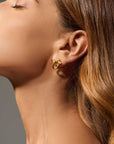T-Bar Earrings YG (Model) - Eclat by Oui