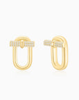 T-Bar Earrings (Yellow Gold) - Eclat by Oui