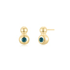 The Droplet Ear Studs YG (Dec) - Eclat by Oui