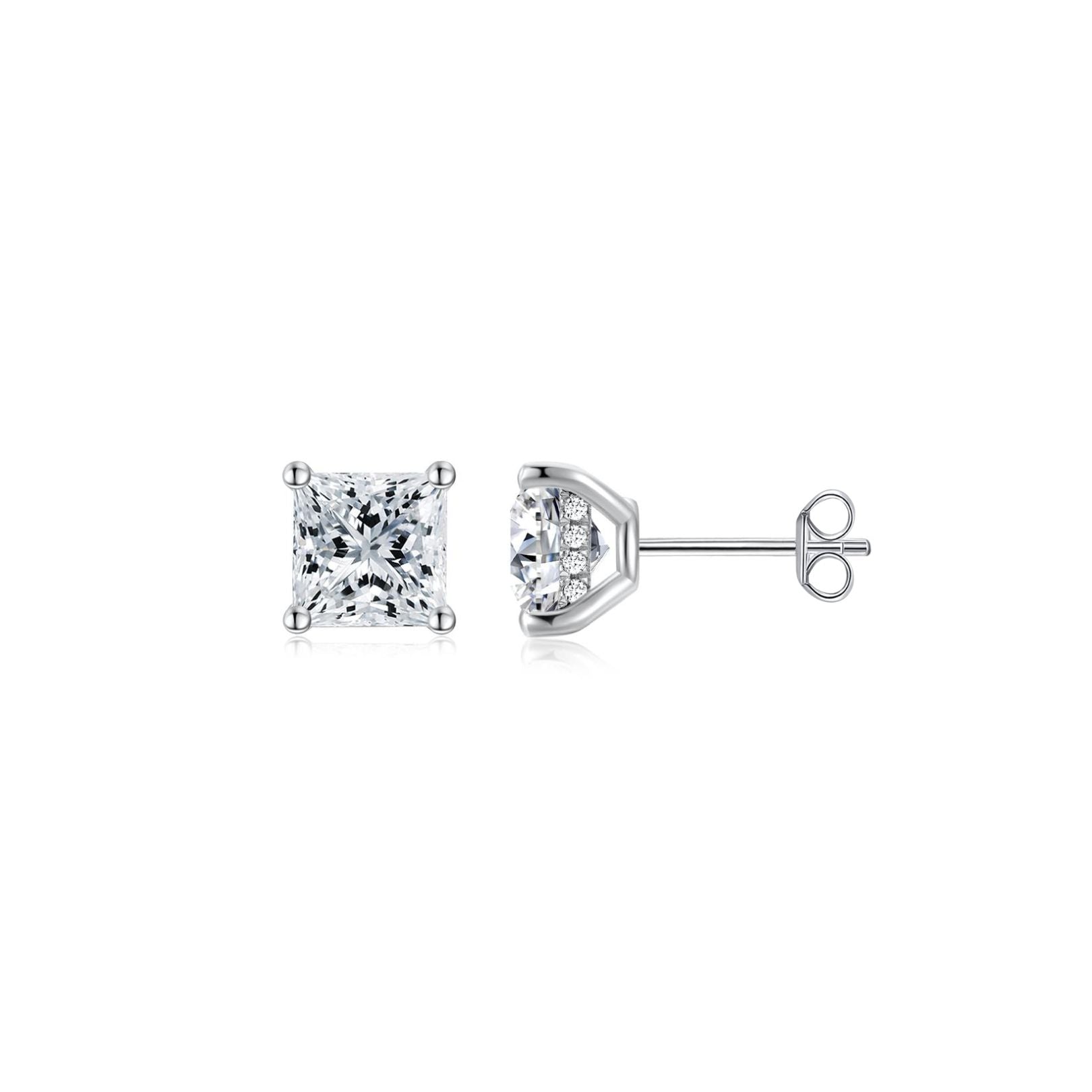 Tia Princess Solitaire Ear Studs