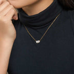 Toi et Moi Necklace (Heart + Pear) 1CT (Model) - Eclat by Oui