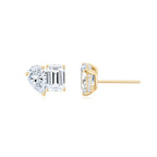 Toi et Moi Ear Studs (Pear + Emerald) YG - Eclat by Oui