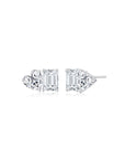 Toi et Moi Ear Studs (Emerald + Heart) - Eclat by Oui
