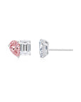 Toi et Moi Ear Studs (Pink Pear + Emerald) - Eclat by Oui