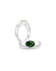 Twinlight Oval Signet Ring Both WG (May, Apr) - Eclat by Oui