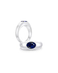 Twinlight Oval Signet Ring Both WG (Sep, Apr) - Eclat by Oui