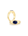 Twinlight Oval Signet Ring Both YG (Sep, Apr) - Eclat by Oui
