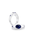 Twinlight Oval Signet Ring Both WG (Sep, Sep) - Eclat by Oui