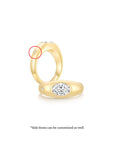 Twinlight Oval Signet Ring Both YG - Eclat by Oui