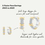 X-Factor Pave Hoop Earrings Difference between old 2023 & new 2025