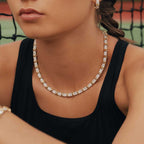 X-Factor Pave Necklace (Model) - Eclat by Oui