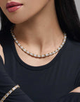 X-Factor Pave Necklace (Model) - Eclat by Oui