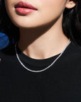 Éclat Classic Tennis Necklace 0.05CT (Model) - Eclat by Oui