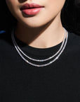 Éclat Classic Tennis Necklace 0.05CT+0.1CT (Model) - Eclat by Oui