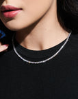 Éclat Classic Tennis Necklace 0.1CT (Model) - Eclat by Oui