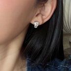 Encrusted Moissanite Huggies WG (TryOn) - Éclat by Oui