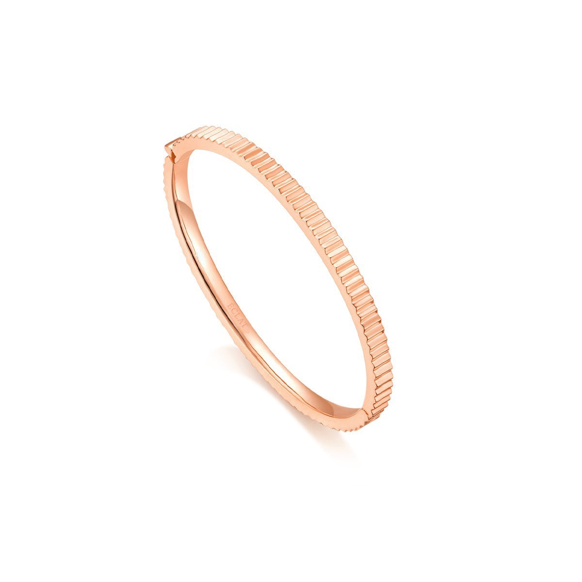 Fluted Bangle (Rose Gold) - Eclat by Oui