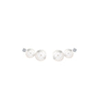 Anastasia Pearl Ear Climbers (2 Pearls) WG - Tricia Capsule Collection - Eclat by Oui