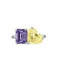 Toi et Moi Emerald Heart Coloured Birth stones Feb and Nov - Eclat by Oui