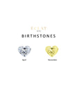 Toi et Moi Heart Coloured Birth stones chart - Eclat by Oui