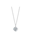Round Solitaire Pendant Necklace