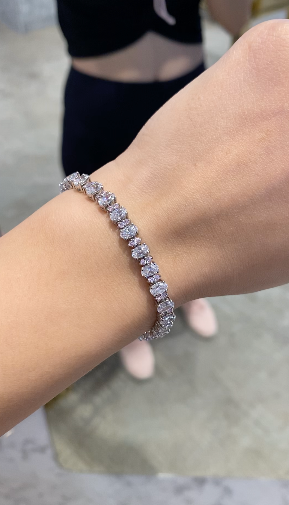 Sydney in Pink Tennis Bracelet