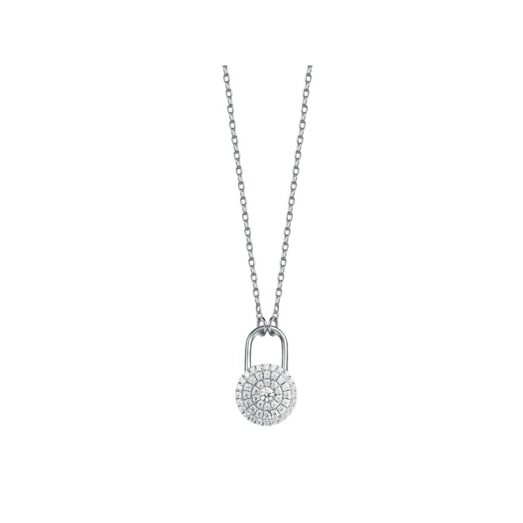 Locks of Love Pave Necklace (Sample Preview)
