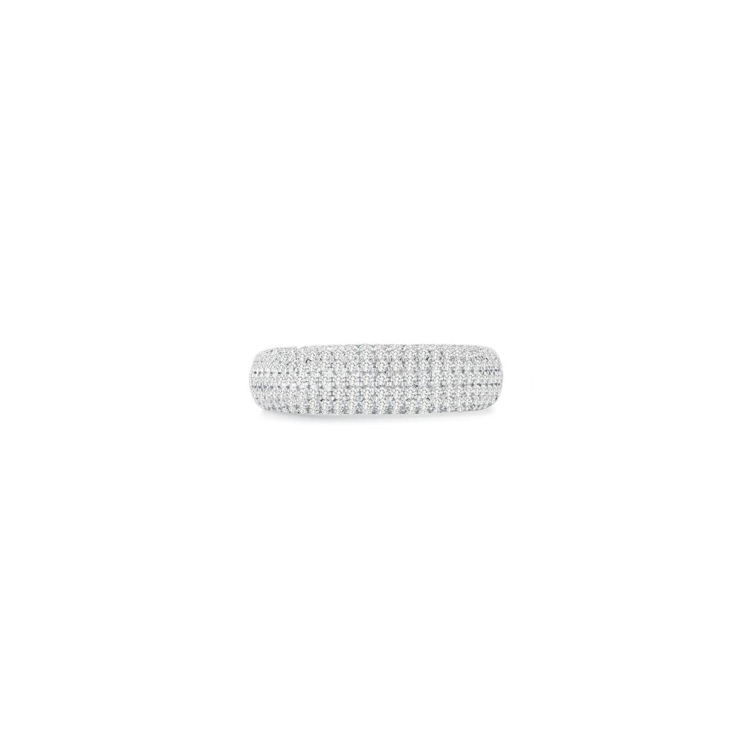 Cloud Puffᵀᴹ Pave Band (5.5mm) (Front) - Eclat by Oui