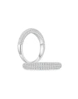 Cloud Puffy Pave Band (3.7mm) (Both) - Eclat by Oui