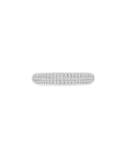 Cloud Puffy Pave Band (3.7mm) (Front) - Eclat by Oui