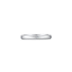 Men Ring Single Diamond WG (3mm) (Front) - Eclat by Oui
