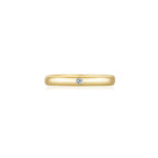 Infinite Men's Ring (Single Stone) YG (3mm) (Front) - Eclat by Oui