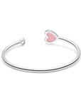 My Heart Rhodonite Bangle (White Gold) (Back) - Eclat by Oui