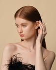 Round Solitaire Necklace 1CT (Model) - Eclat by Oui