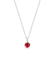 4 Prong Solitaire Pendant Necklace Jan (WG) - Eclat by Oui