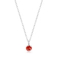 4 Prong Solitaire Pendant Necklace Jul (WG) - Eclat by Oui